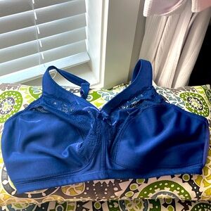 Glamorise 42F navy wireless bra